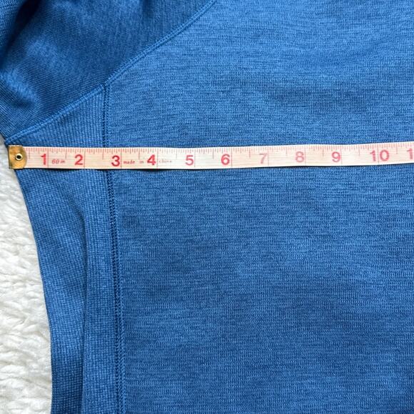 Under Armour Blue Quarter Zip Loose Coldgear Pullover Sweater Basic Gorpcore - Picture 4 of 9